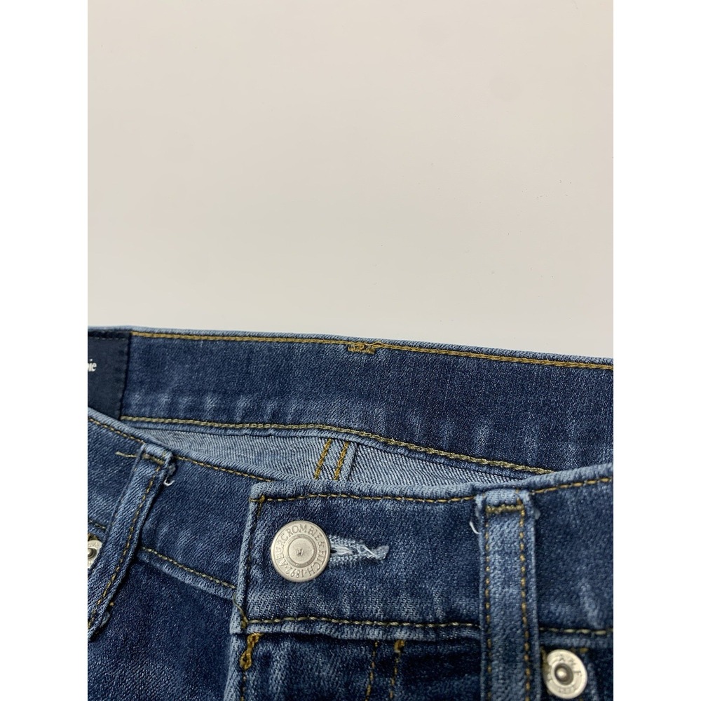 Abercrombie Fitch Jeans Men's Tag 30x32‎ Approx 30x30 Skinny Stretch Blue Denim - Picture 3 of 12